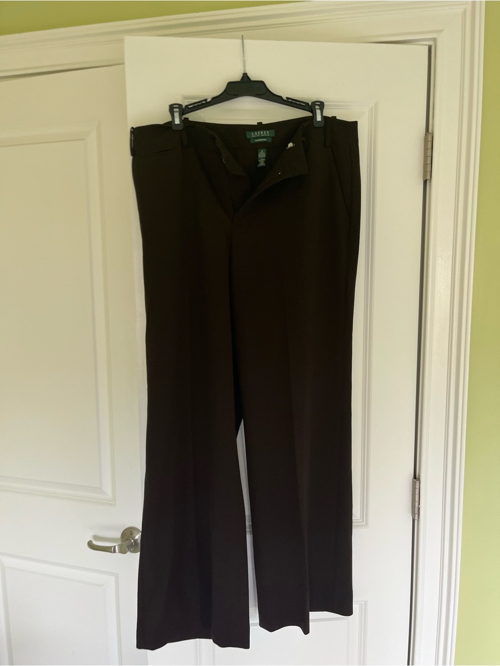 Ralph Lauren Brown Wide-Leg Dress Trousers